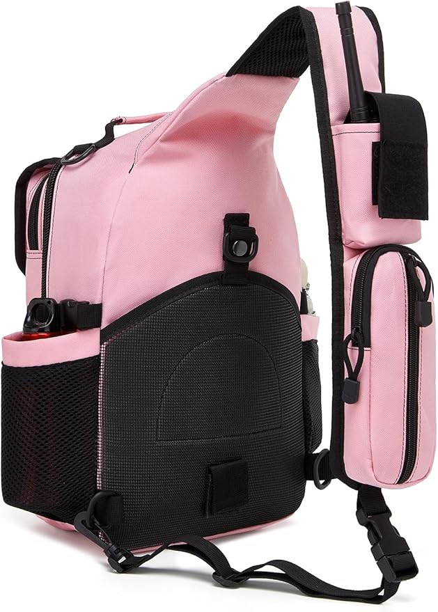 ATBP Tactical Crossbody Bag Holster Shoulder Backpack 6 Elastic Slots Water Bottle Holder Carrier Accessories Pouch 15L