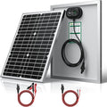 SUNER POWER 12V 20W Solar Panel Battery Charger Ultra Built-in UltraSmart MPPT Charge Controller Waterproof 20 Watt Solar Battery Maintainer for 12Volt AGM Deep Cycle Lead-Acid Lifepo4 Battery