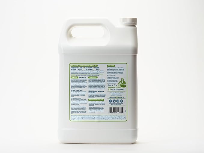 Wondercide - Outdoor Pest Control Spray Concentrate with Natural Essential Oils - Mosquito Ant Roach and Insect Killer Treatment and Repellent - Safe Around Pets Plants Kids - 1 Gallon