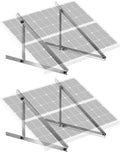 VEVOR 2 Sets Solar Panel Mounting Brackets - 45-Inch 0 to 90 Adjustable Tilt Mounts Support 100-400W Solar Panels Lightweight Aluminum Brackets with Folding Tilt Legs for RV Boat Off-Grid