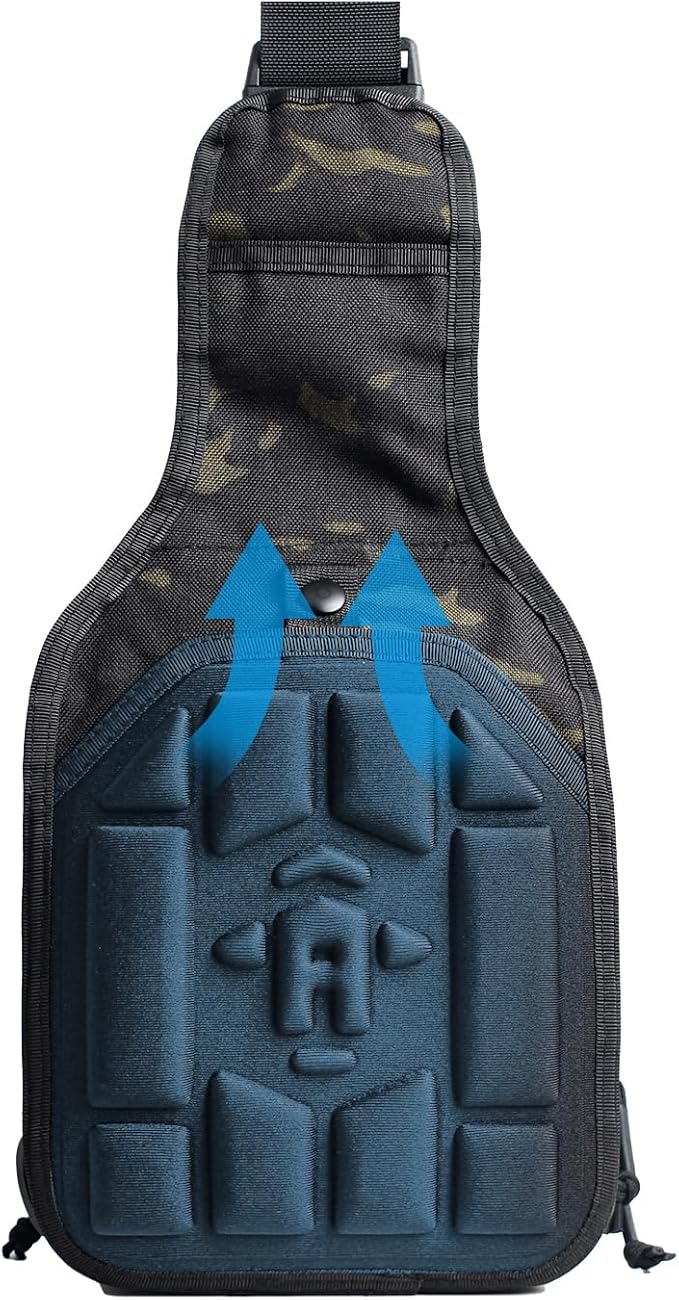 Tactical Hard-Shell Chest Pack men's multi-functional single-shoulder crossbody bag for outdoor cycling water-resistant (cp)