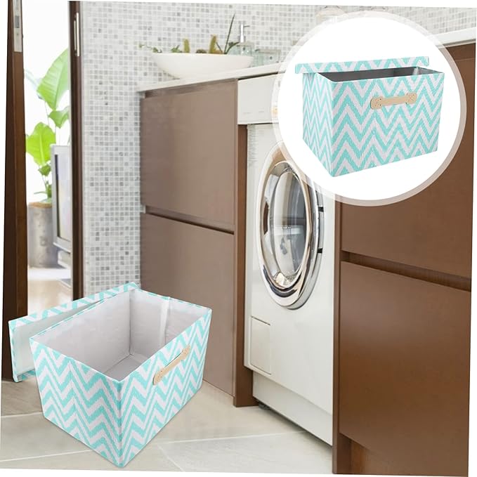 Convenient Multifunctional Storage Box for Home Use Breathable Fabric Organizer for Clothes Toys and Sundries Collapsible Design Pattern