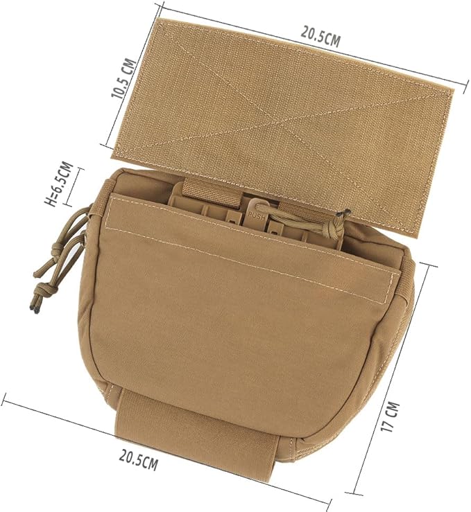 Tactical Vest Sub Abdominal Pouch Dump Drop Pouch Hunting Vest Fanny Pack Quick Release Airsoft Vest Expansion Gear