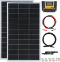 300 Watt 12Volt /24Volt Solar Panel Kit 2X150W Monocrystalline Module 30A Charge Controller for RV Boats Trailer CamperOff-Grid System (300W Solar kit)