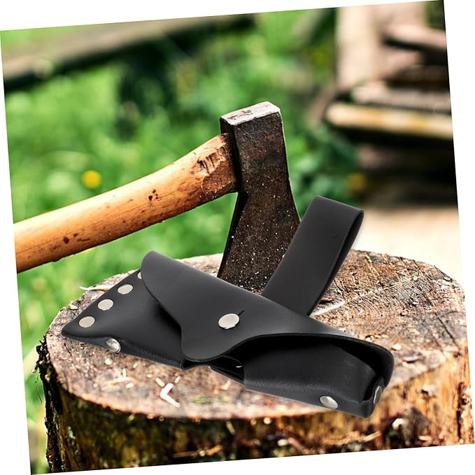 Kisangel 2pcs Professional Hatchet Cover Axe Protector Case for Outdoor Use Portable Ax Tool Pouch Safe and Rustic Design