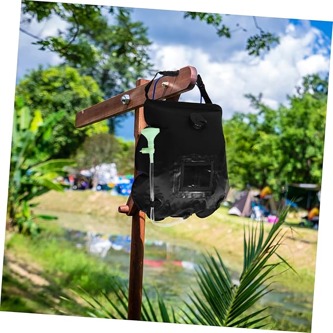 VANZACK Portable Solar Shower Bag Removable Hose and Shower for Outdoor Camping Hiking and Beach Travel Design for Personal Cleaning and Equipment Washing