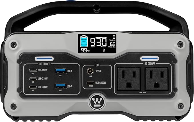 Westinghouse iGen400s 400 Watt 183Wh Portable Power Station and Solar Generator with LED and DC Outlet for Camping Home Travel Indoor/Outdoor Use (Solar Panel Not Included)