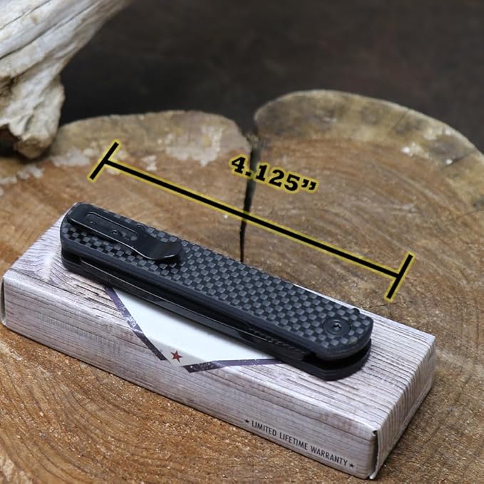 WHISKEY BENT HAT CO. Swift Assist Pocket Knife 7.45 Overall Length 440C Steel Blade (Come and Take It)