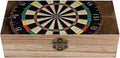 Wood Storage Box with Lid Dart Board Wooden Box Storage Box For Home Decoration Perfect for Souvenirs