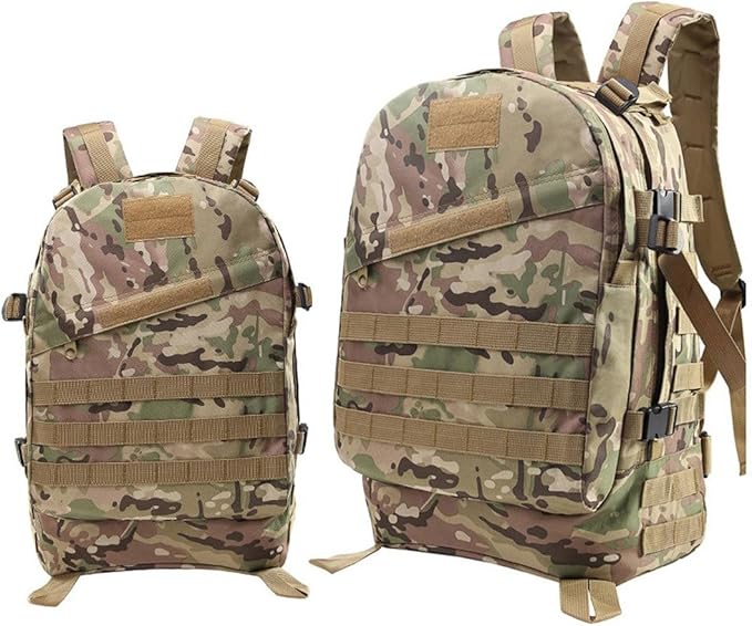 Military Tactical Backpack for Men and Women 3D Assault Pack Bag Rucksack with Molle System Hiking Pack (CP)