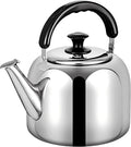 Whistling Stovetop Tea KettleFood Grade 316 Stainless SteelHot Water Fast to BoilStovetop Kettle with Ergonomic Handle4.2 Quart Capacity