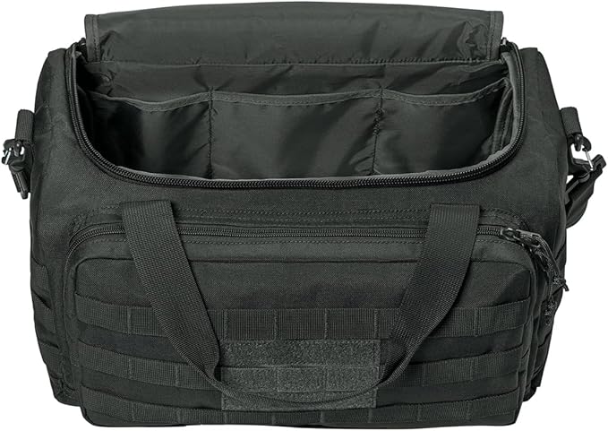 Tactical Gear bag Heavy Duty Duffel Gym bag/Tactical Backpack Custom Embroidered with your own text (Charcoal)