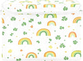 Rainbow and Lucky Straw Fabric Storage Bins with Lids and HandleFoldable Storage Bins with LidsCloset Organizers for Clothes Storage Room Organization Office Storage Chest Organizer