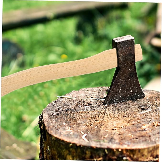 BESPORTBLE 4sets Replacement Handle for Axe Wooden Hatchet Handle for Hiking Hunting and Outdoor Activities Smooth and Safe to Use