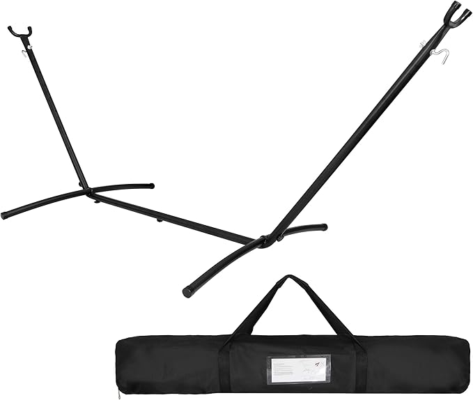 ZENY 9Ft Hammock Stand Heavy Duty Steel Hammock Frame 2 Person 450Lbs Capacity Indoor Outdoor Yard Patio Porch Bedroom Hammock Swing Stand Portable Carrying Case