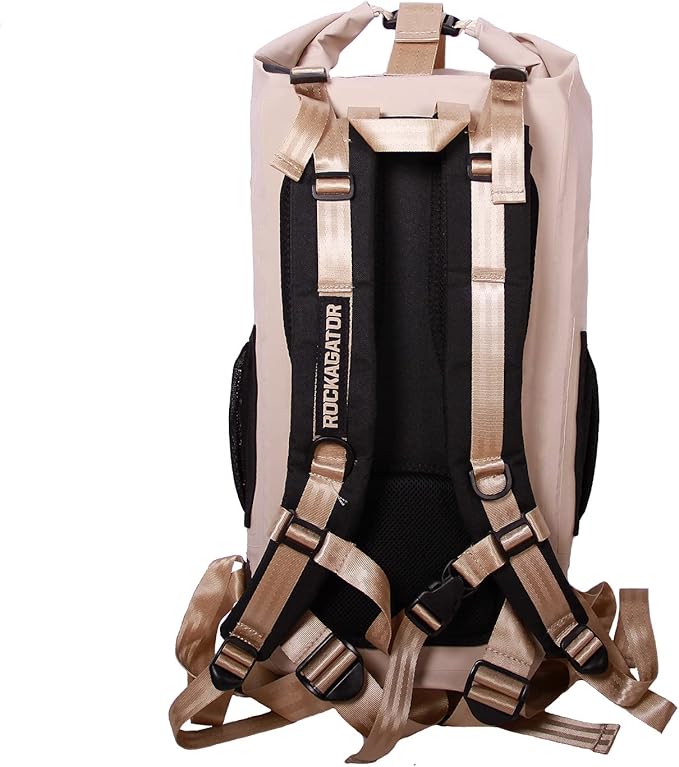 Rockagator Waterproof Backpack - HYDRIC Series Water Proof Floating Dry Bag River Pack (Desert Tan 40 L)