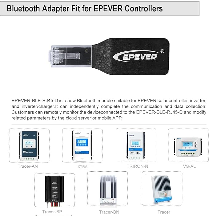 EPEVER BLE Adapter for EPEVER Solar Charge Controller(Tracer-an/Tracer-BN/Tracer-CPN/Xtra Series)