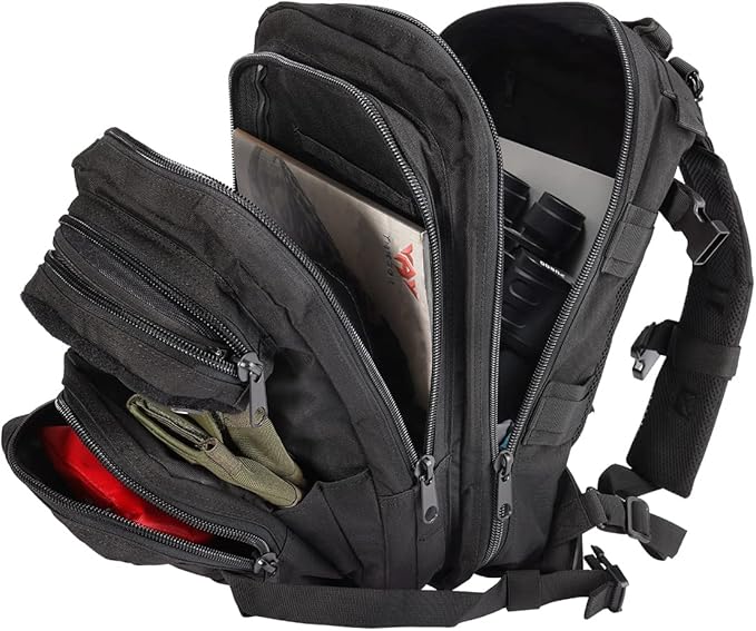 BOMTURN for Mens Tactical Backpack Military Backpacks 27L Small Army Survival Backpacks Small Waterproof Bug out Bag