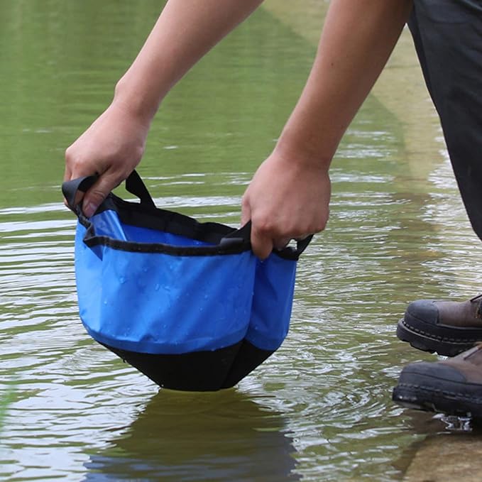Beach Bag Outdoor Portable Waterproof Bucket Used for Outdoor Cycling Camping Water Sports Storage Bag Outdoor Quick-Drying Bag (Color : Blue Size : 3011cm)