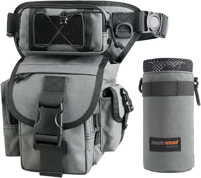 Tactical Dropper Leg Waist Pack Multi-Purpose Waterproof Outdoor Camping ECD Toolkit for Urban Commuting Camping and Fishing