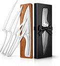 NestKnife Magnetic Knife Set - VG10 High Carbon Stainless Steel Kitchen Knives with Patented Space-Saving Nesting Design &amp Magnetic Holder - 4 Piece Razor Sharp Professional Chef Knife Set