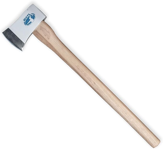 The Big Axe: World Axe Throwing League Premium Competition Throwing Axe &amp Multi-Purpose Camping Axe or Wood Splitting Axe with Hickory Wooden Handle