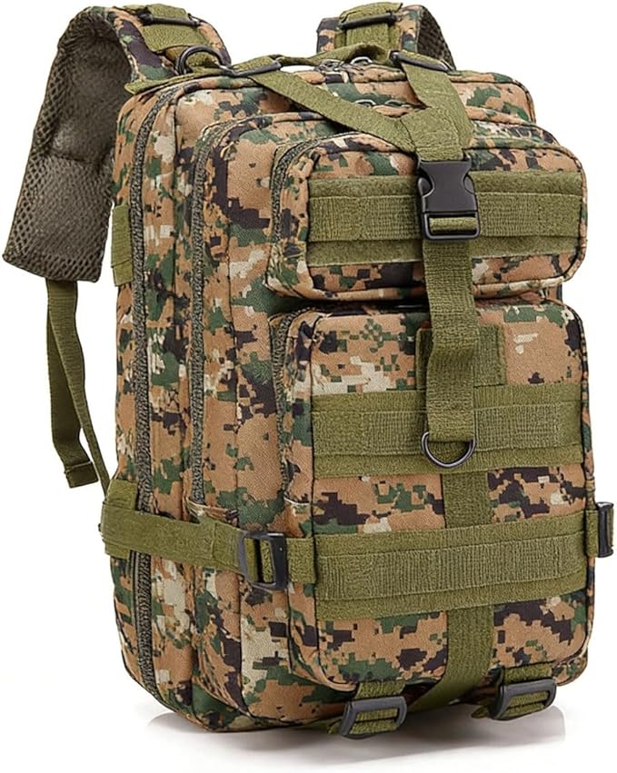 LINGYUE Waterproof Tactical Bagpack 25L Outdoor Hiking Backpack For Outdoor Camping Hunting Travel Trekking(A)