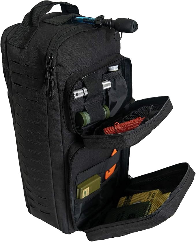 Rothco Tactical Single Sling Backpack With Laser Cut MOLLE (Black)