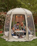 Abahub 3-5 People Clear Bubble Tent Winter Weatherproof Sports Tent with Sealed Floor Portable Outdoor Dome Tent with Carrying Bag for Sports Games Camping Fishing Cheering