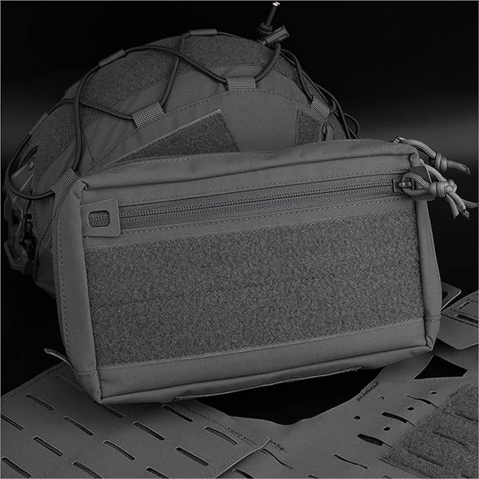 MOLLE Tactical Utility Pouch with Zipper Laser Cut Panel Organizer Bag for Belt Backpack Outdoor GearEveryday Carry Storage Case