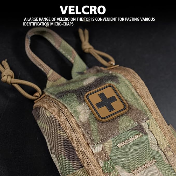 First Aid Kit MOLLE Waist Belt Bag Hunting Vest Outdoor Quick Response Tactical Medical Pouch