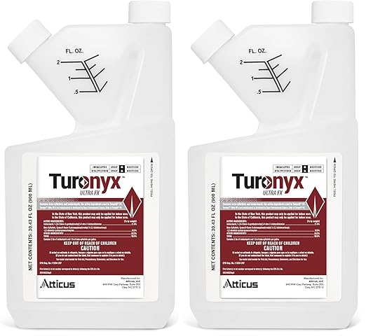 Atticus Turonyx Ultra FX Insecticide – Compare to Leading Brand – Pest Control for Indoor and Outdoor Use – Ants Beetles Roaches Spiders Fleas Flies Ticks (900 mL) (Pack of 2)