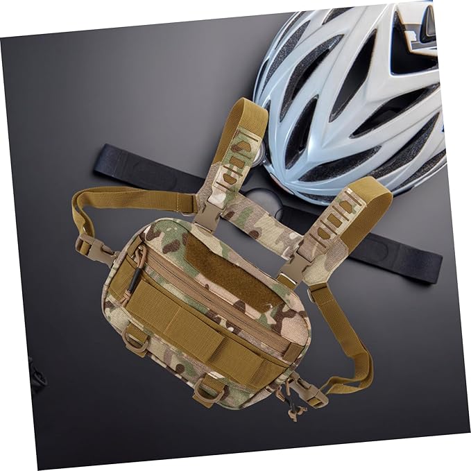 Zerodeko Chest Fanny Pack for Men Multifunctional Outdoor Bag Storage Pockets for Hiking Running