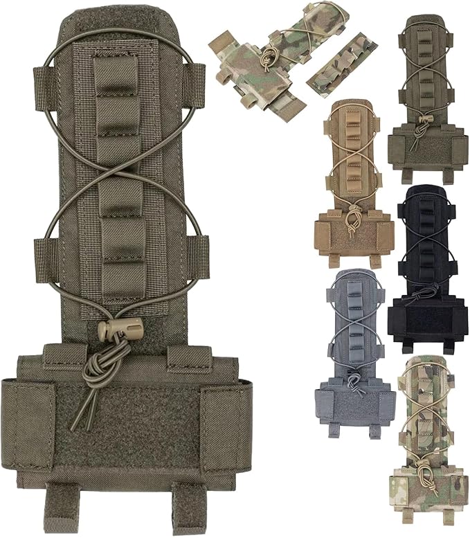 Tactical Helmet Battery Pouch Counterweight Pouch Helmet Battery Pack Balance Weight Bag with Hook&ampLoop for Tactical Helmet Airsoft