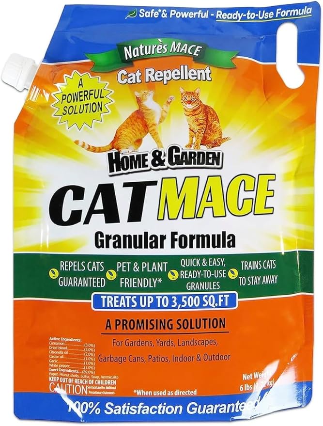 Nature's MACE Cat Repellent 6 Pound Cat Granular &amp 1 Gallon Ready-to-Use Spray