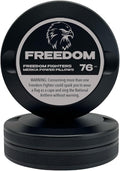 Freedom | Metal Container for Zyn Premium Aluminum Can &amp Rugged Pouch Holder | Extra Capacity Knurled Grip &amp Used Pouch Storage | EDC (Black)