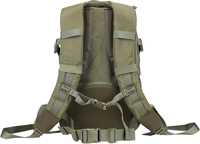 Military Tactical Backpack for Men Molle Army Rucksack Pack Bug Out Bag Laptop Compartment 30L (Green)