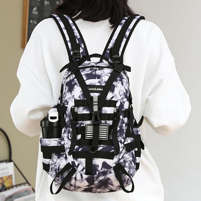 Lovelinks21 25L Tactical Backpack Hiking Daypacks Outdoor Military Molle Bag EDC Rucksack Motorcycle Backpack for Camping
