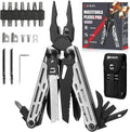 BIBURY Multitool Pliers Pro BI2045 Foldable Multitools with Replaceable Wire Cutters and Saw Stainless Steel Multi Tool w/Upgraded Scissors and Screwdriver Set Ideal for Camping Hiking Survival