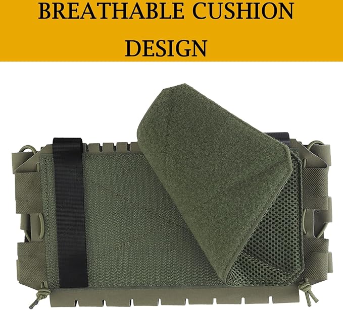 Modular Tactical 556 Tactical Mount Panel with Hook and Loop Fastening Multipurpose MOLLE Front Panel for Accessory Pouch Mounting