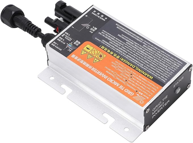 GLOGLOW Solar PV Micro Grid Tie Inverter 350W MPPT Converter with Islanding DC Power Point Tracking 50Hz AC Output Frequency for Solar Panel (PVGS-260W(18-60V) 110V)