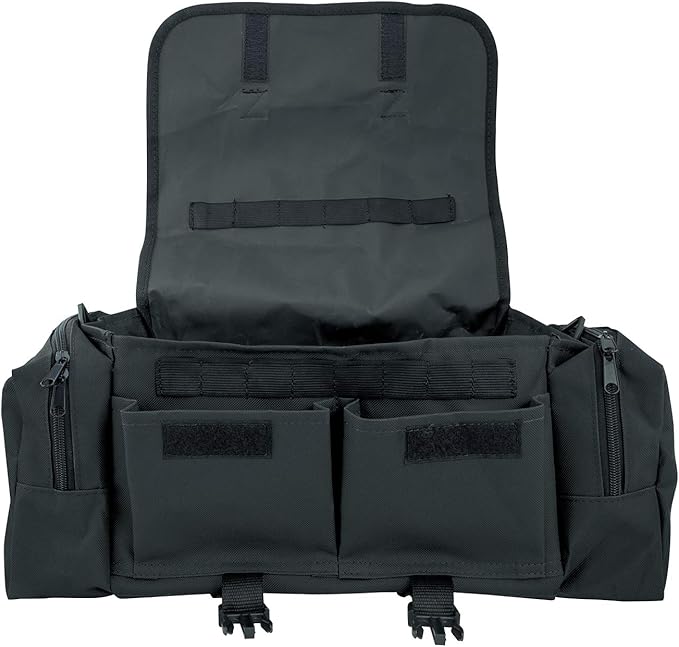 LINE2design First Aid (Ifak) Pouch EMS Bag - EMT Emergency Medical Trauma Pack Bags Tactical EDC Rescue Utility Gear IFAK Bags for Hiking Stop Bleeding Includes USA Patch - Black