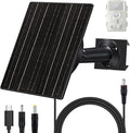FUTUREZEN Solar Panel for Trail Camera 10W Solar Battery Charger with 10400mAh Battery 5V/12V Adjustable Output USB-C &amp DC Plugs IP66 Waterproof 360° Adjustable Mount 9.8ft Cable