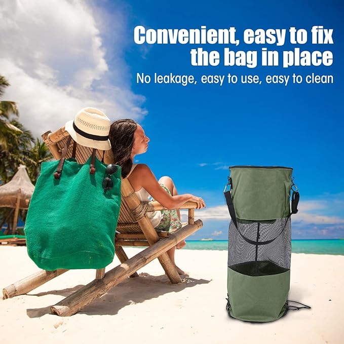 EVTSCAN Boat Trash Bags Reusable Waterproof Portable Mesh Trash Bags for Boat Garbage Storage