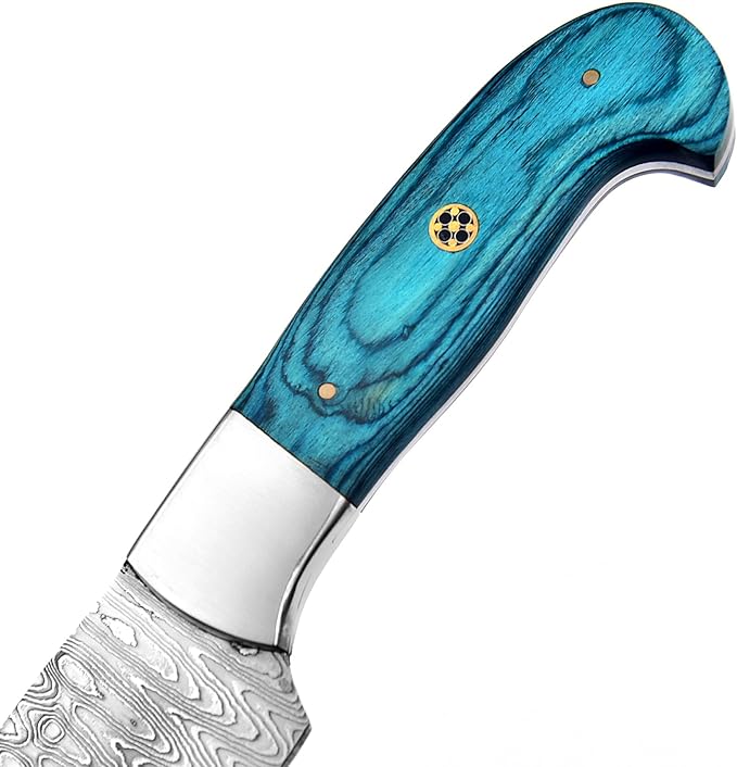 101-1 Stainless Steel Damascus Kitchen Knife Hand Forged Butcher Chef Knife 8 Sharp Blade Knife for Home Camping BBQ Gift for Men 101-1 (1)