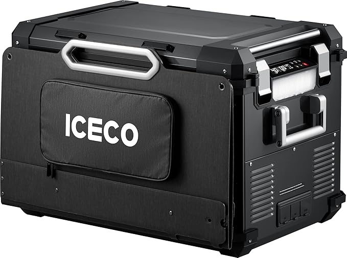 ICECO SP80 Portable Solar Panels 80W High-Efficiency Monocrystalline Solar Panel Foldable Solar Charger with Adjustable Kickstand Waterproof IP67 for Outdoor Camping RV and Emergency Backup