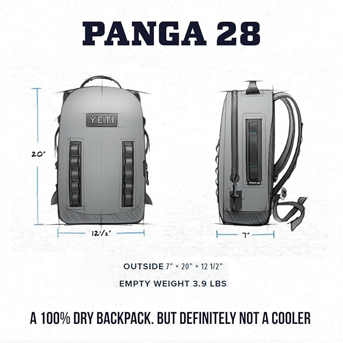 YETI Panga Series Airtight Waterproof Submersible Bags Tan Panga 28