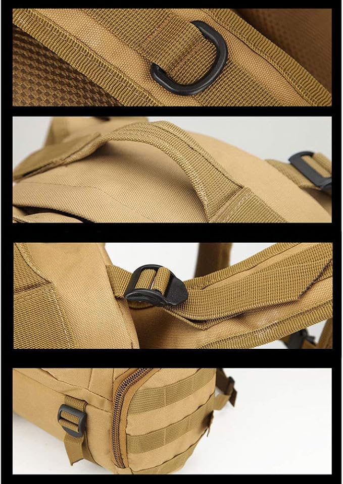 MASII Trekking Bag 3p Backpack Outdoor Sports Climbing Bag 35L Military Camouflage Tactical BackpackB