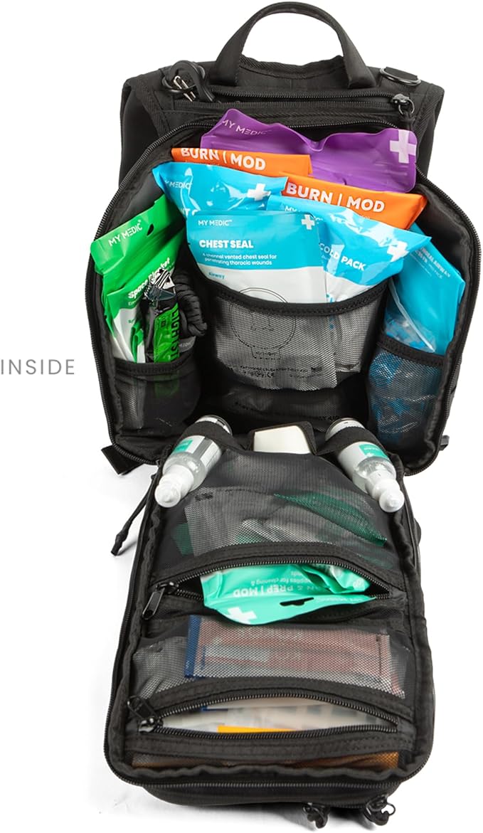 My Medic Recon PRO - HSA FSA First Aid Kit - 250+ First Aid and Survival Essentials Supplies &amp Must Have IFAK for Home Car Office or Business - Red