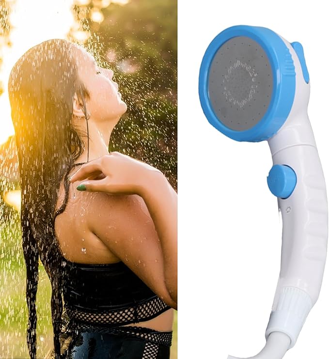 Portable Outdoor Shower Electric Shower Pump USB C Portable Shower with Multiple Spray Modes for Camping Hiking Traveling Pet and Garden Watering